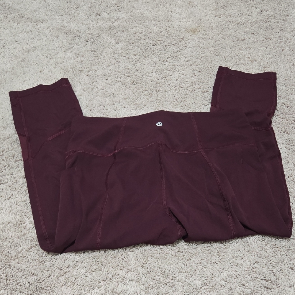 lululemon athletica Burgundy Leggings